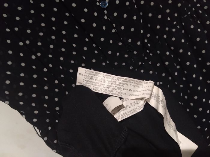 Robe légère à pois bleue L - photo numéro 6