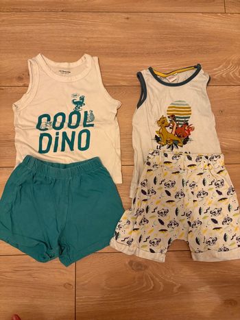 Lot de deux pyjamas, deux pièces été 