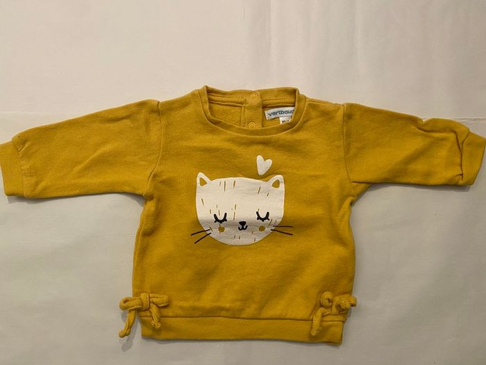 Sweat-shirt fille 3 mois Vertbaudet