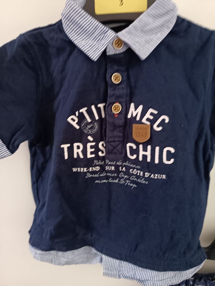 Ensemble bleu marine 6 mois - photo numéro 4