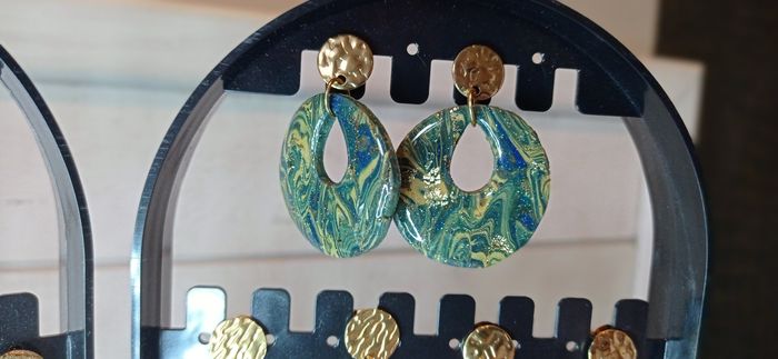 Boucles d'oreilles pâte polymère - photo numéro 7