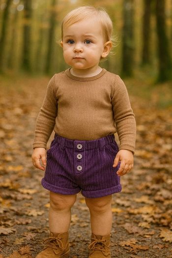 Short en velours violet TAO