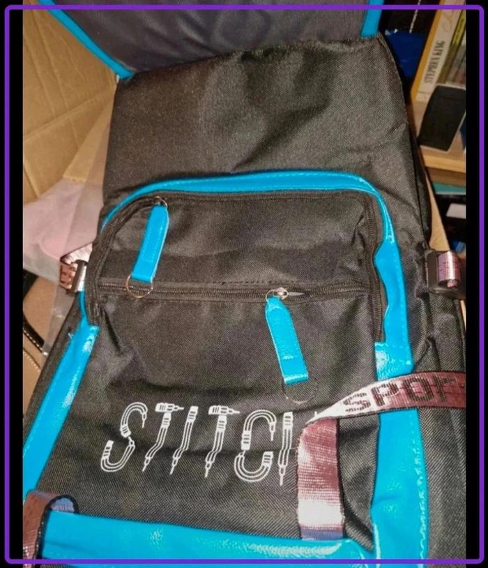 Sac d école à dos stitch neuf - photo numéro 2