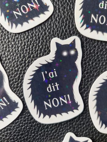 Sticker chat noir
