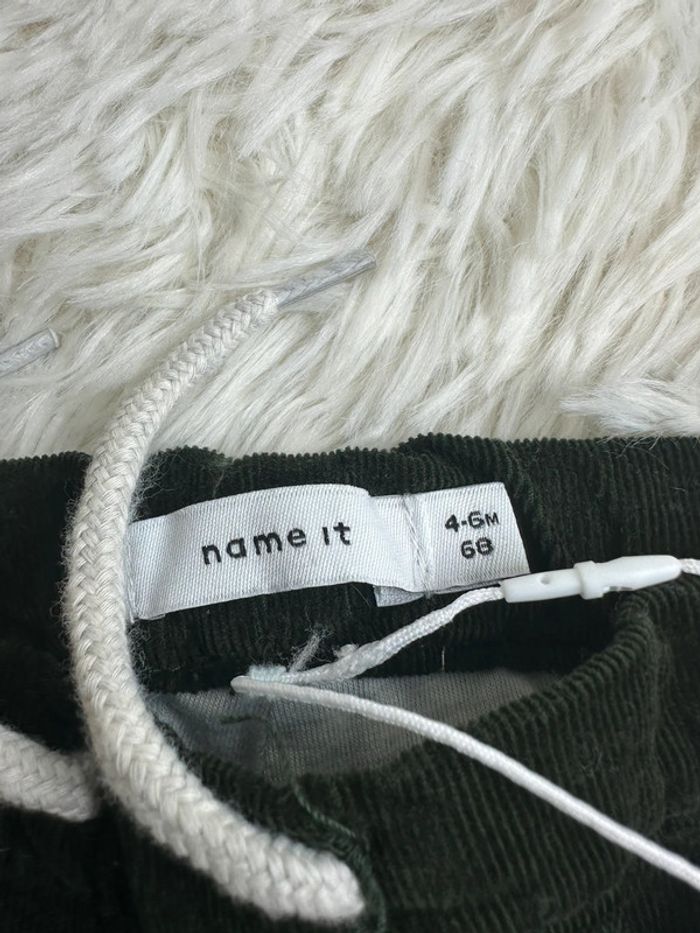 Pantalon velours vert foncé taille 4-6 mois name it - photo numéro 3