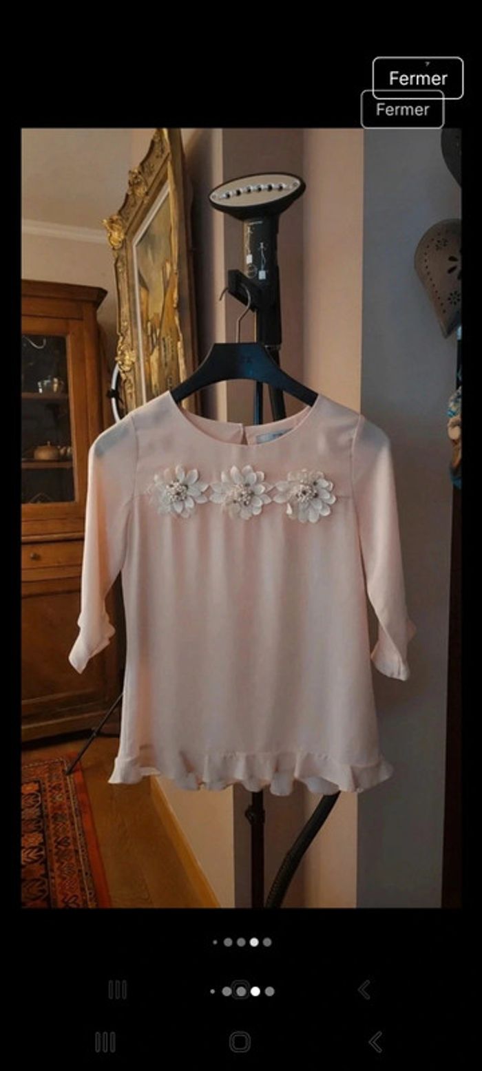 Blouse rose Quinze heure trente Paris taille S - photo numéro 19