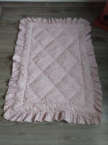 Couvre lit matelassée bébé Vintage années 70