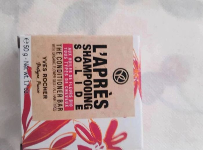 Après shampoing  solide