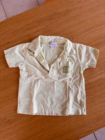 T-shirt polo d’été vert clair 