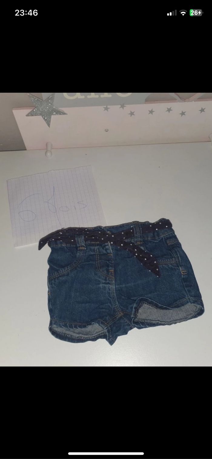 Short en jean