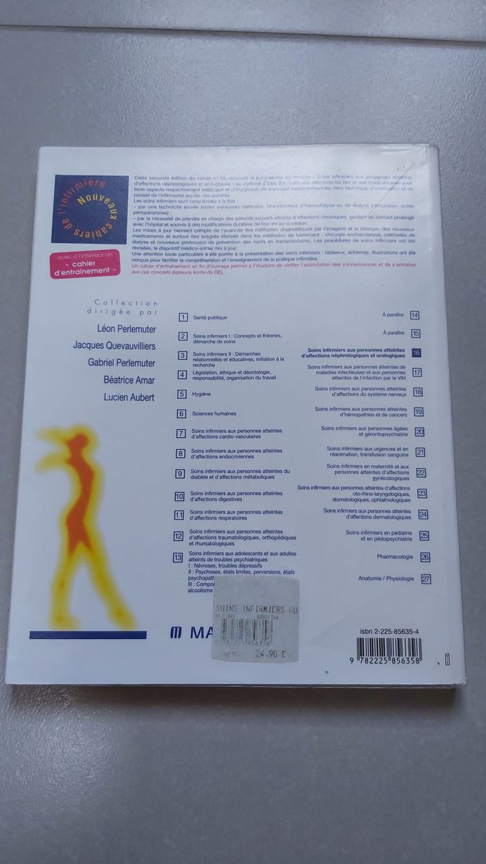 Cahier infirmier soins infirmiers aux personnes atteintes d'affections néphrologiques et urologiques - photo numéro 2