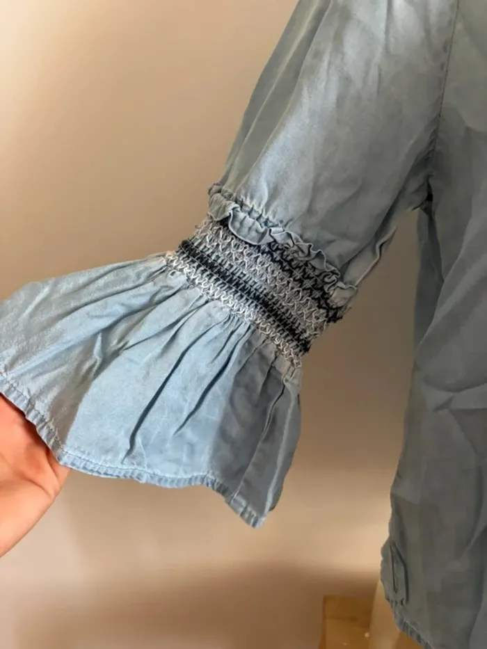 Blouse en jeans cache cache - photo numéro 2