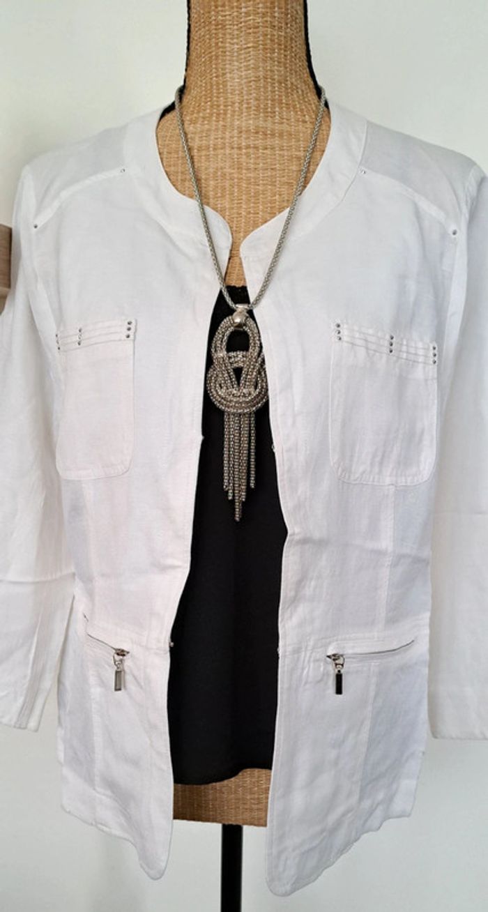 Veste blanche Armand Thiery - photo numéro 4