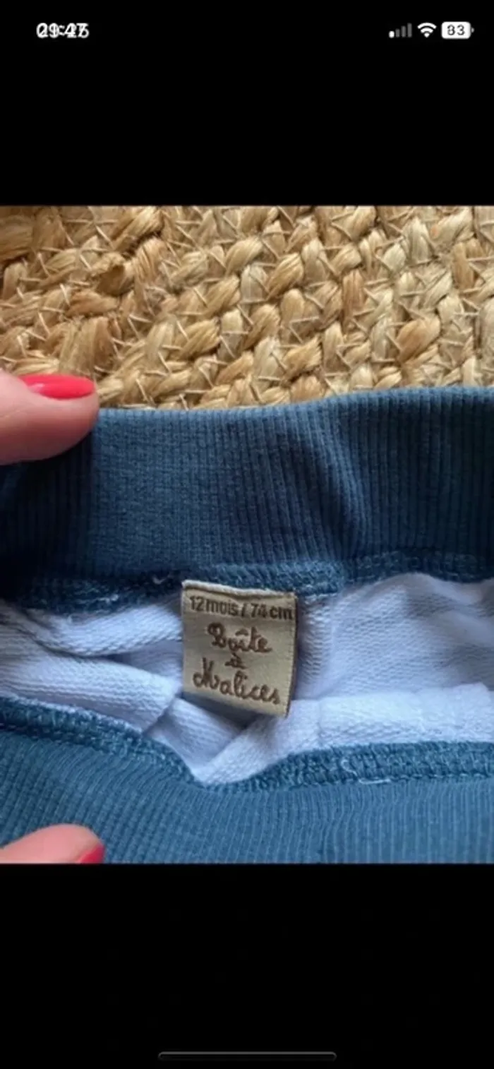 Shorts bébé garçon 12 mois - photo numéro 3