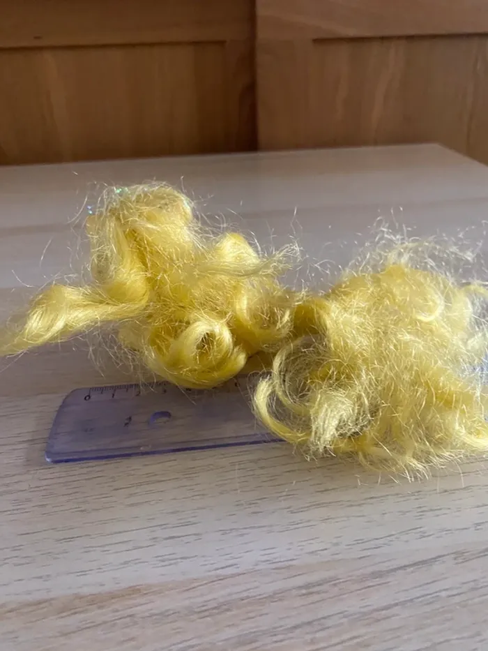 Mattel dame boucleline lady Lovely locks kitty chat cat jaune yellow 1988 - photo numéro 3