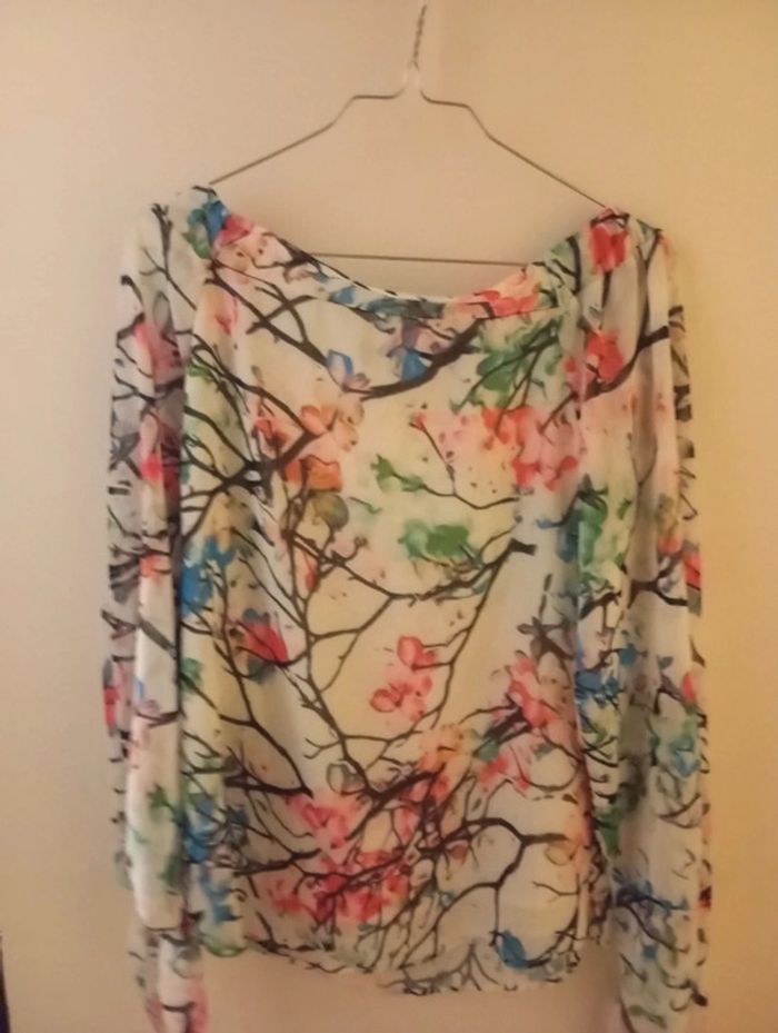 Blouse fleurie femme taille 36 - photo numéro 4