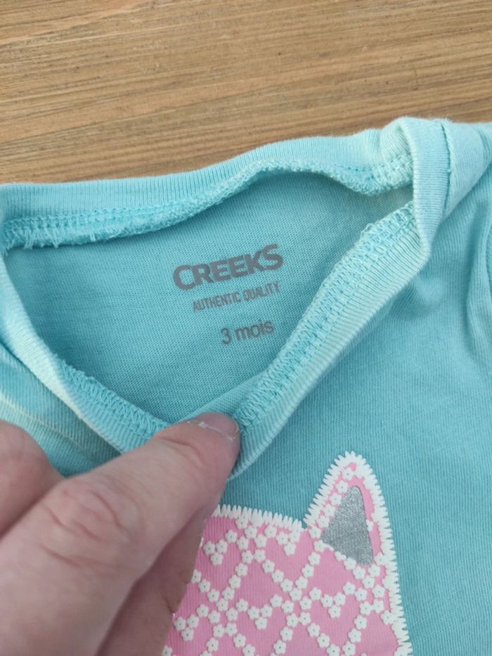 Lot t-shirt bébé fille 3 mois - photo numéro 6