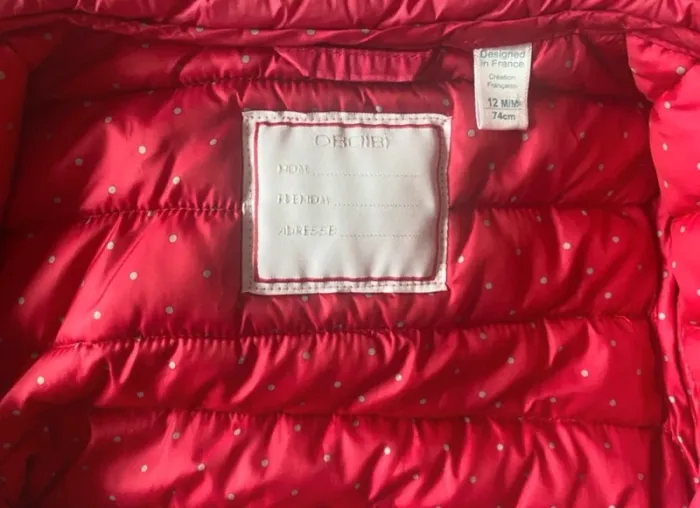 Doudoune fine rose fuschia Obaibi - photo numéro 4