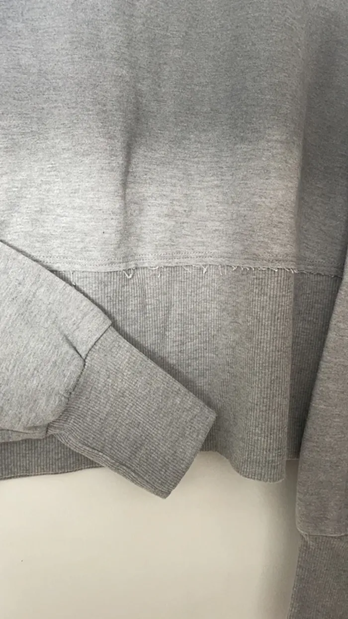 Pull manche longue dégradé gris - photo numéro 2