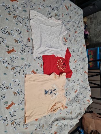Lot 3 t-shirts fille