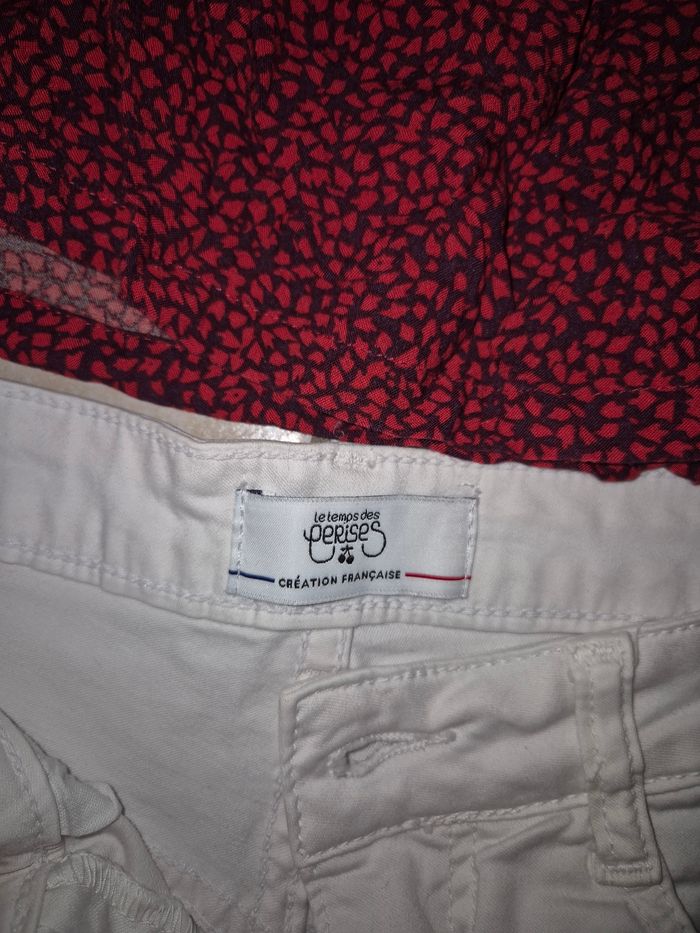 Short blanc et haut le temps des cerises 12 ans - photo numéro 3