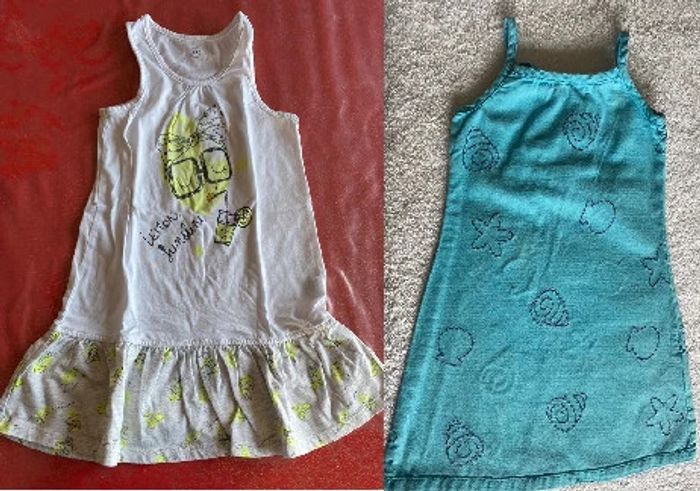Lot 2 robes été 4 ans