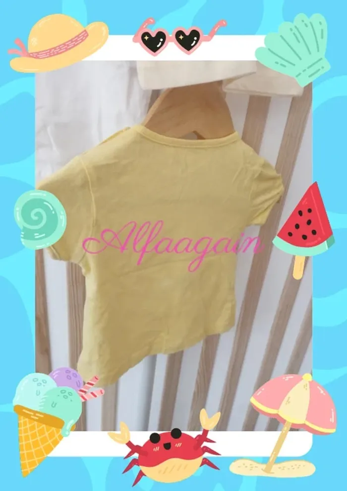 Lot t-shirts fille 6mois neufs - photo numéro 12