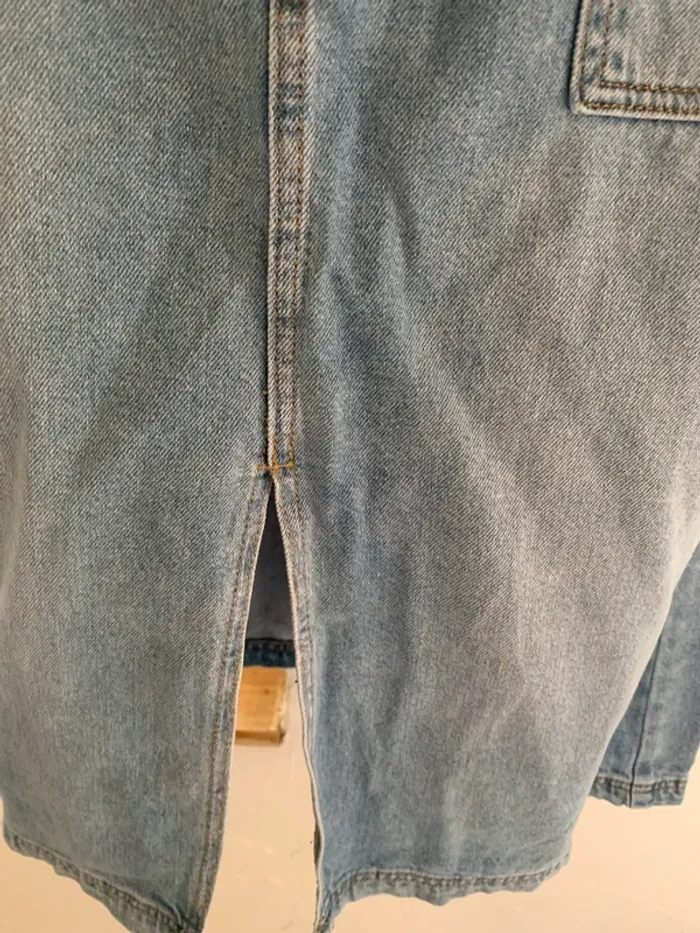 Jupe en jeanTissaia longue taille 42 100%coton - photo numéro 5