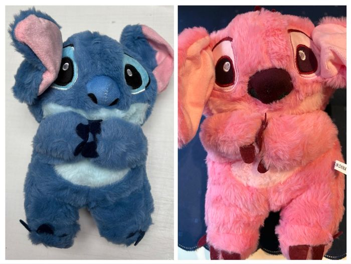 Peluche STITCH ou ANGEL 28 cm lumineuse , respire, fait plusieurs mélodies 4 modes différents NEUF - photo numéro 2