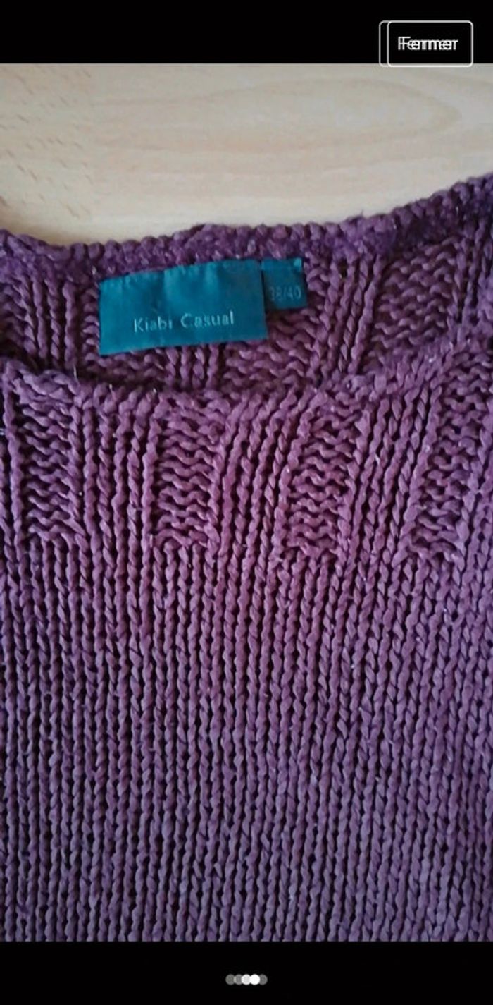 Pull maille col rond - photo numéro 2