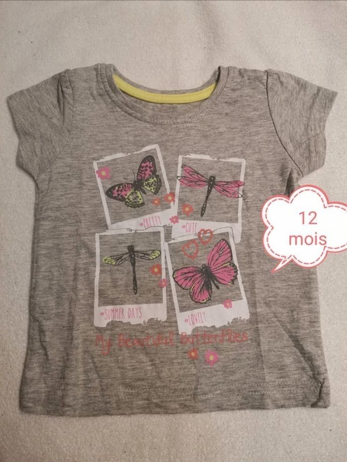 T shirt manches courtes 80 cm