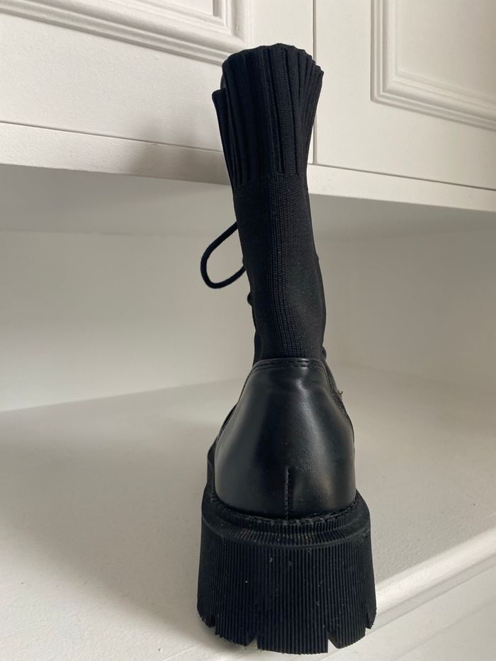 Bottines à lacets noires NAF NAF - photo numéro 8