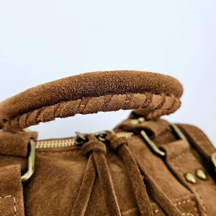 🇮🇹Sac a main 100% Cuir  Daim Camel verapelle🇮🇹 The genuine leather neuf avec Bandoulière - photo numéro 5