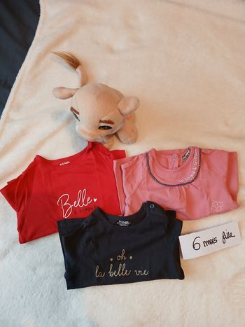 Tee shirts manches longues 6 mois fille 