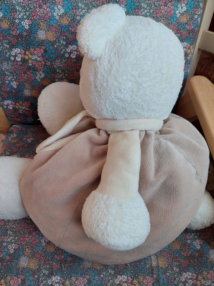 Grand ours en peluche Sauthon caramel - photo numéro 2