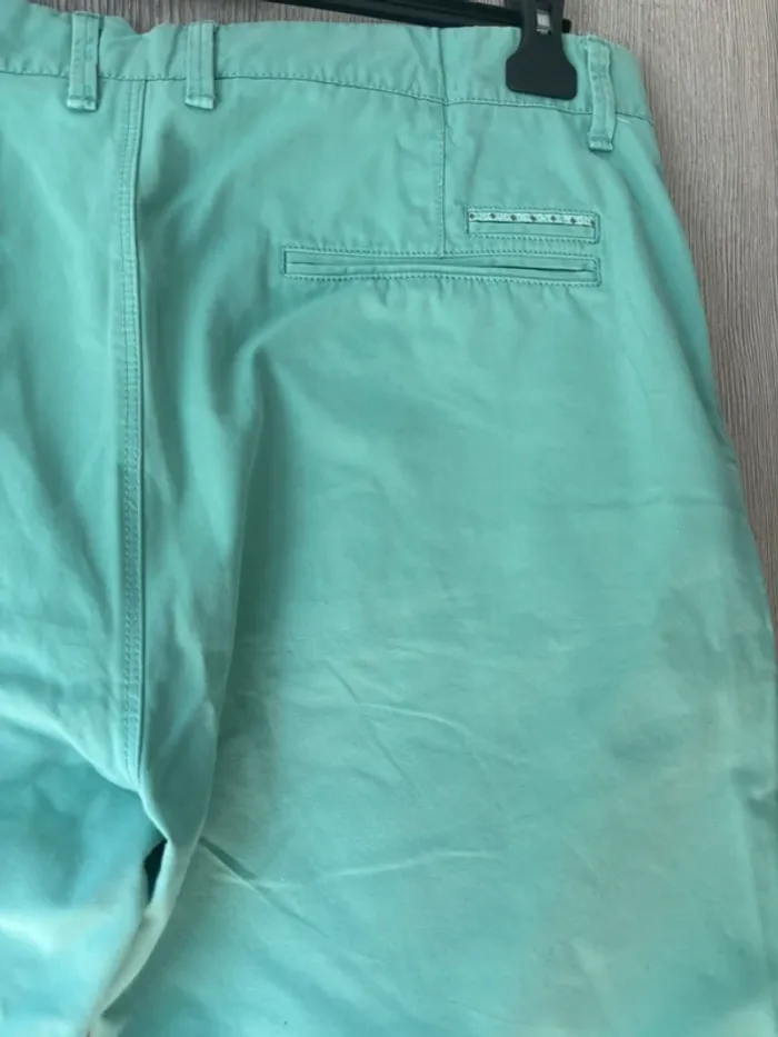 Short chino vert d'eau - La squadra polo Club - T48 - photo numéro 9