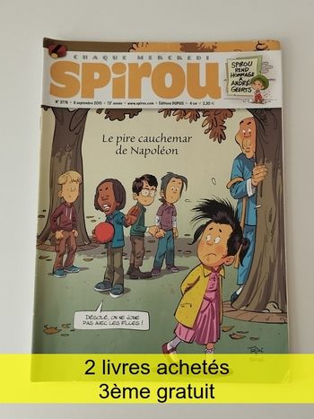 Num 3778 Magazine BD Spirou du 08-09-2010