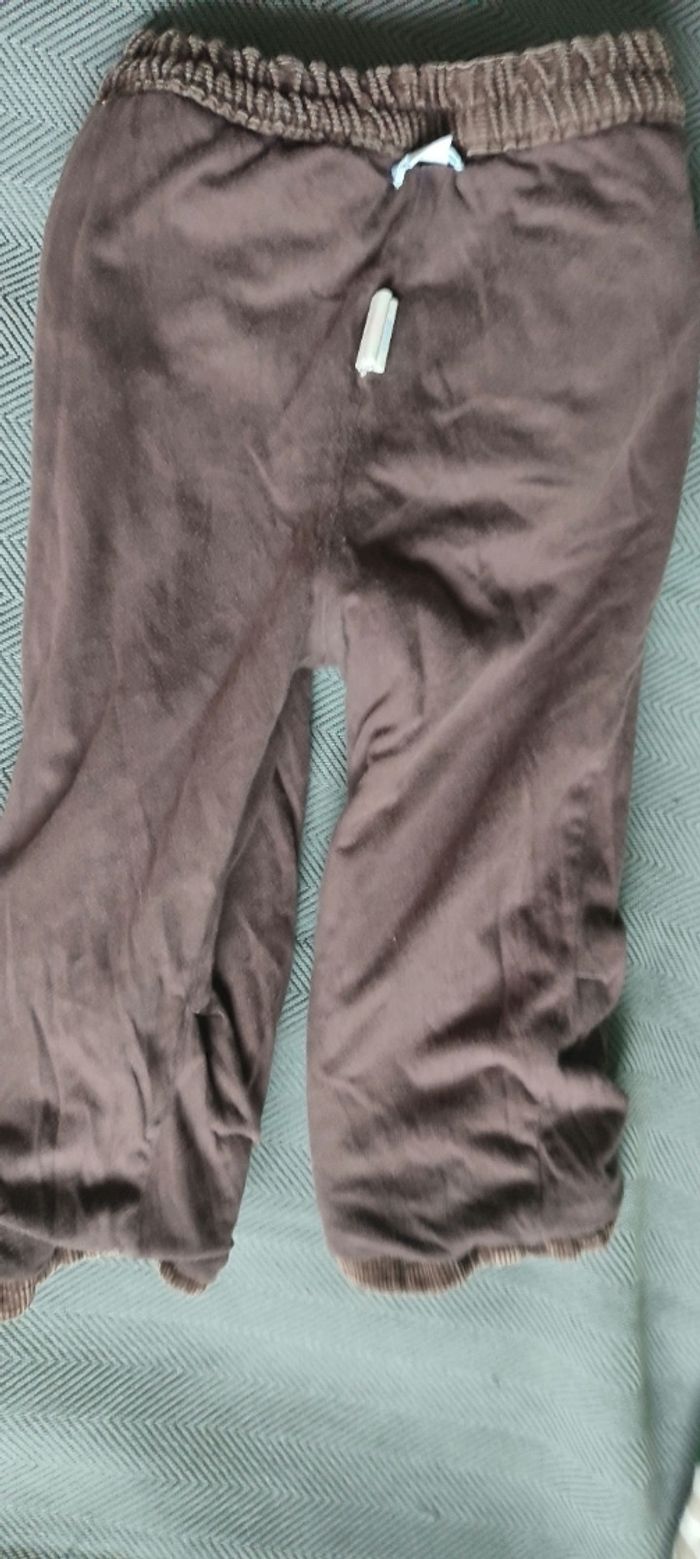 Pantalon velours marron obaibi 23 mois - photo numéro 4