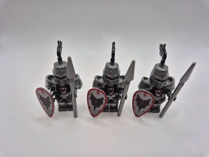 Figurines type lego 3 soldats chevaliers Chauves-Souris - photo numéro 5