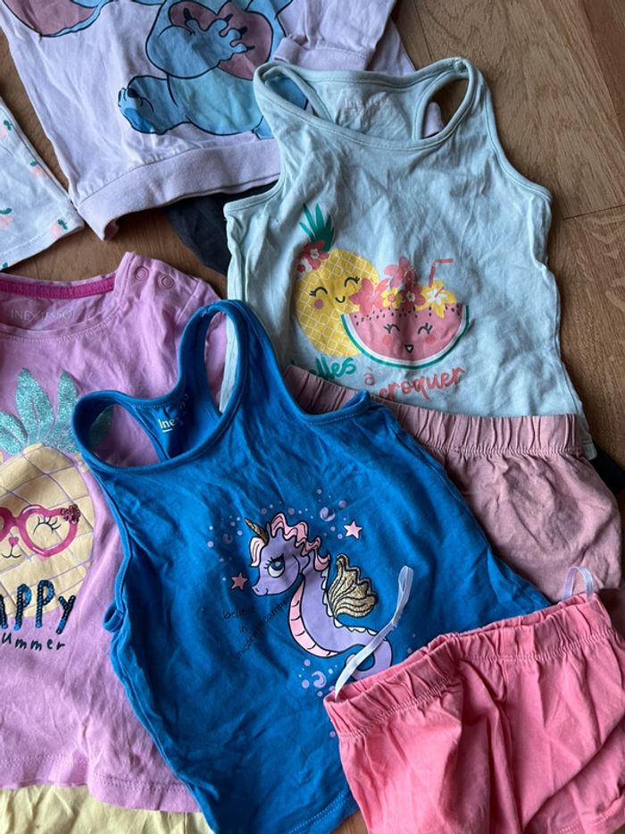 Lot de 5 pyjamas fille été taille 3 ans - photo numéro 4