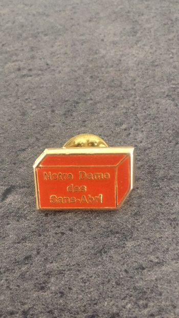 Pin’s notre dame des sans abri vintage broche