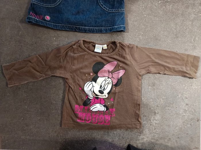 Ensemble robe salopette Minnie 6 mois - photo numéro 5