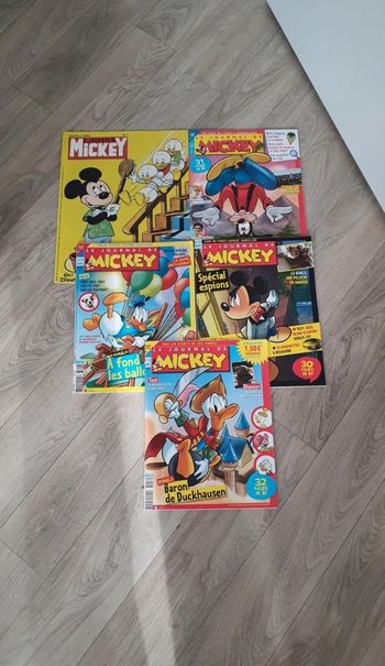 Lot de 5 Journal de Mickey
