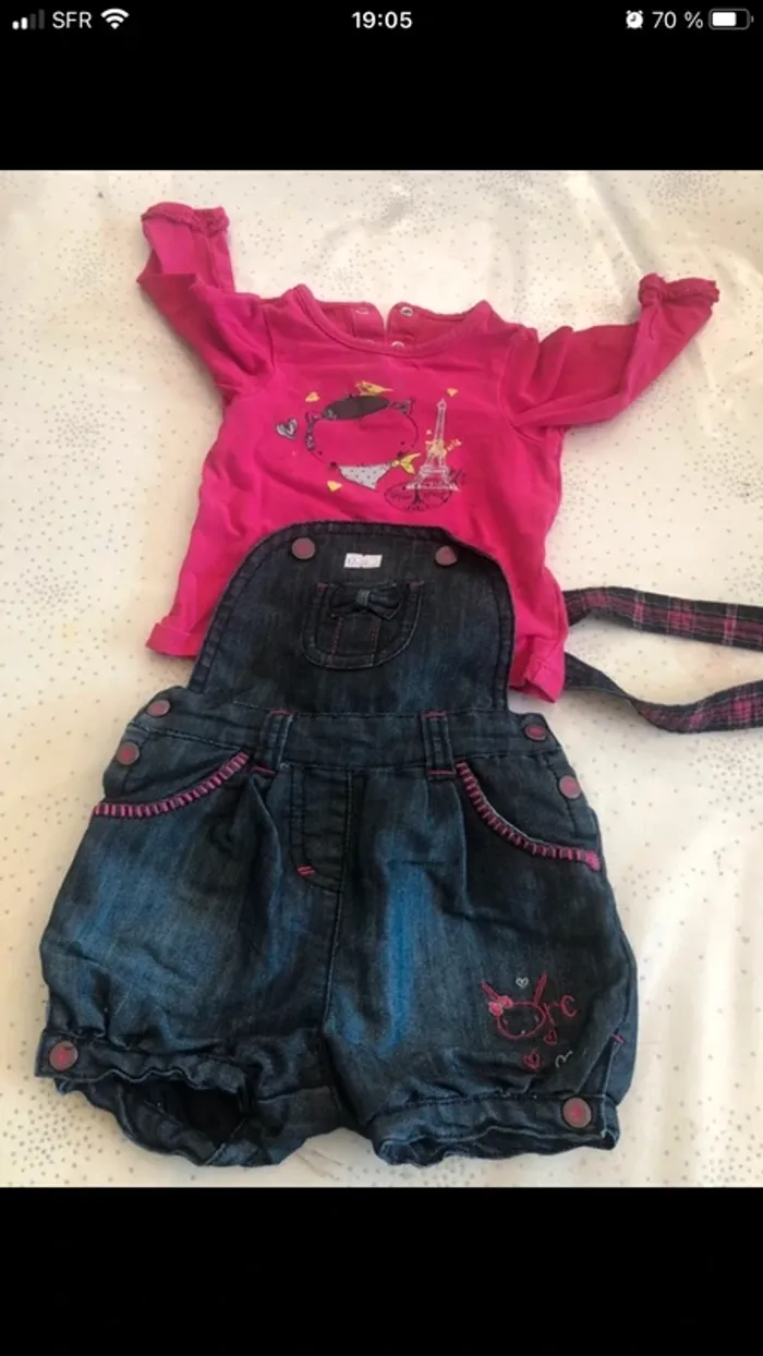 Lot vêtements bébé fille 6 mois hiver - photo numéro 5