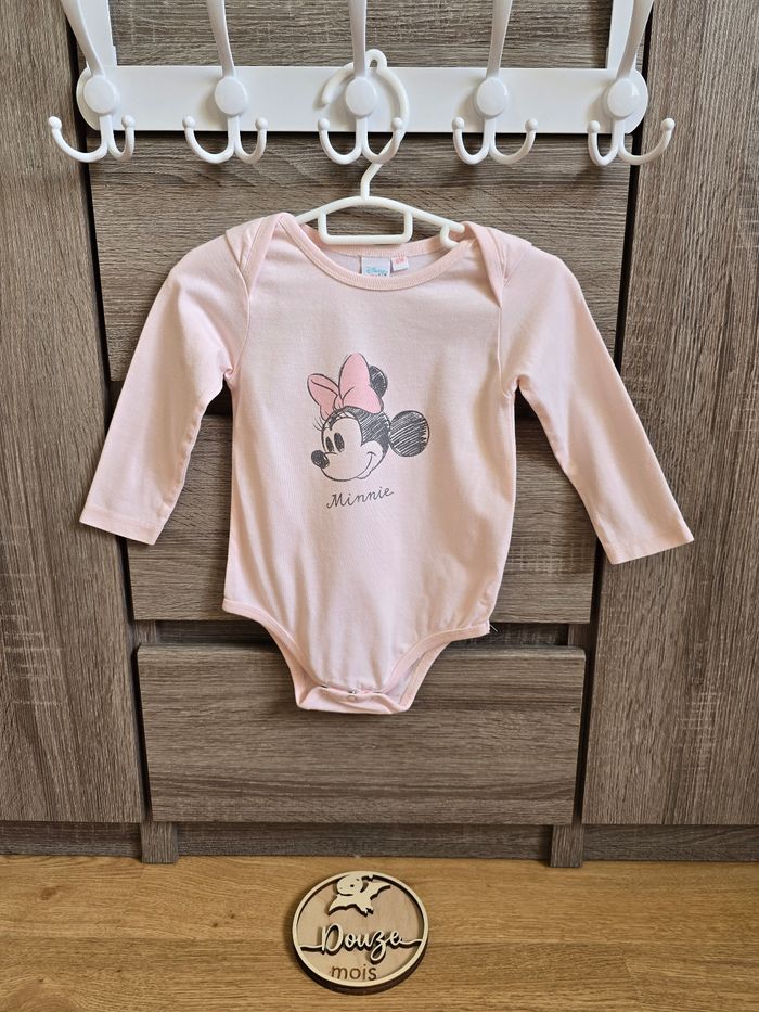 Vêtement Bébé Fille - 3 bodies - Disney - 12 mois - photo numéro 2