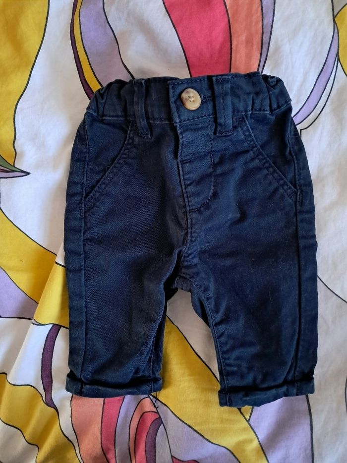 Lot de 2 pantalons garçon 1 mois - photo numéro 2