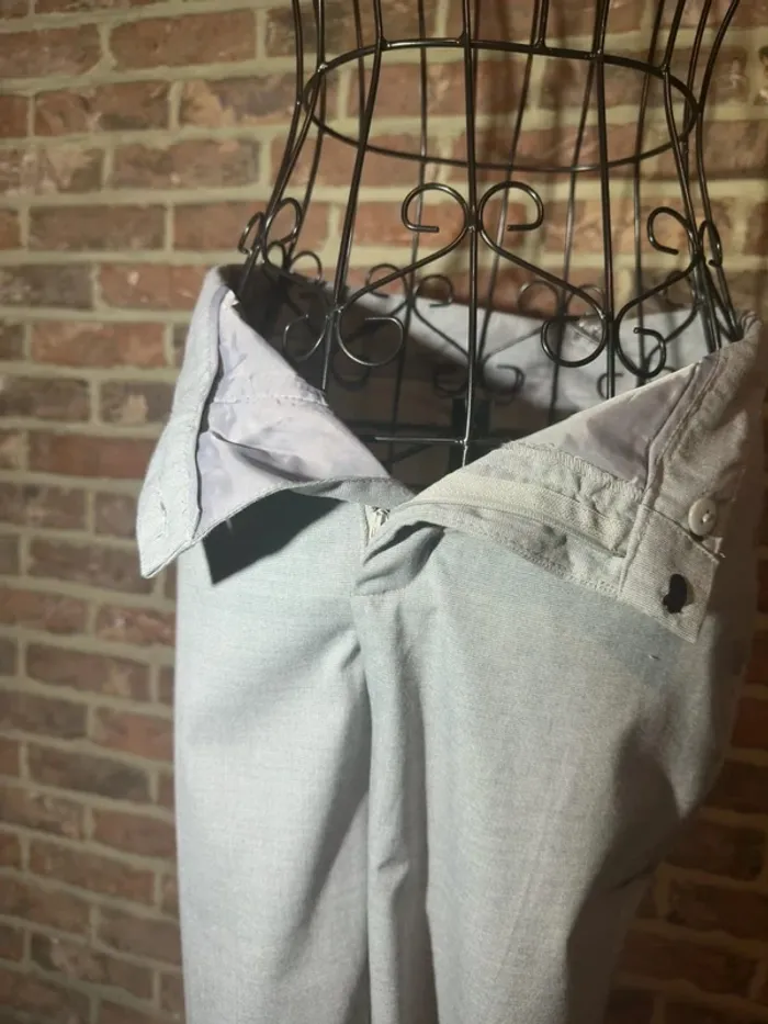 Pantalon droit gris clair Zara Basic Tail’e S / 36 - photo numéro 13