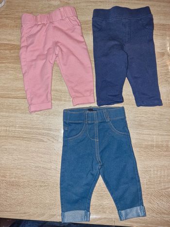 Lot de 3 legging jeans 3 mois
