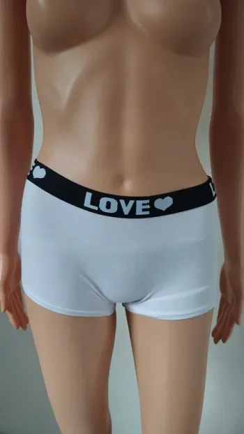 Lot de 3 boxers blanc et noir écriture love femme taille 36/38