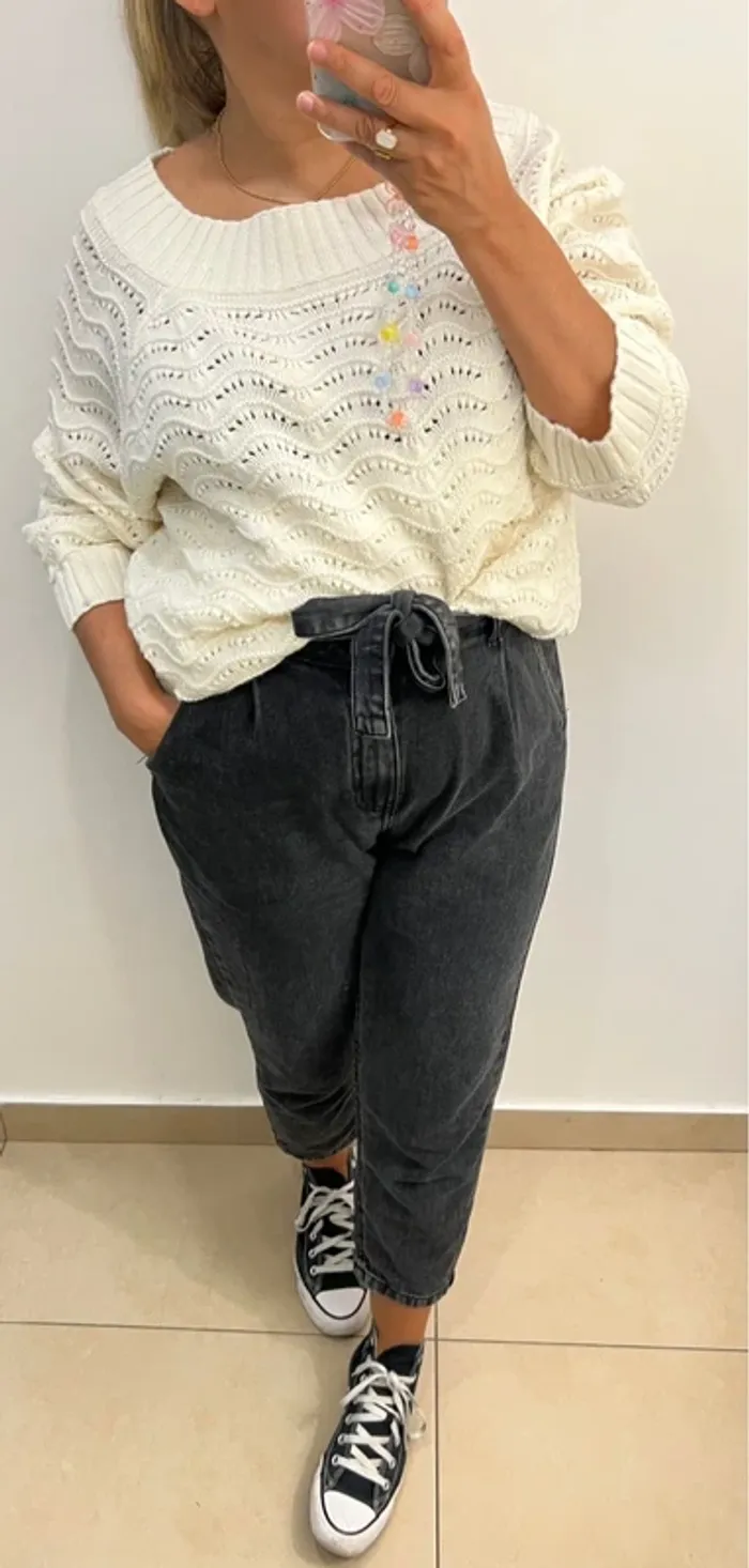Pull Femme Maille Ajourée - photo numéro 2